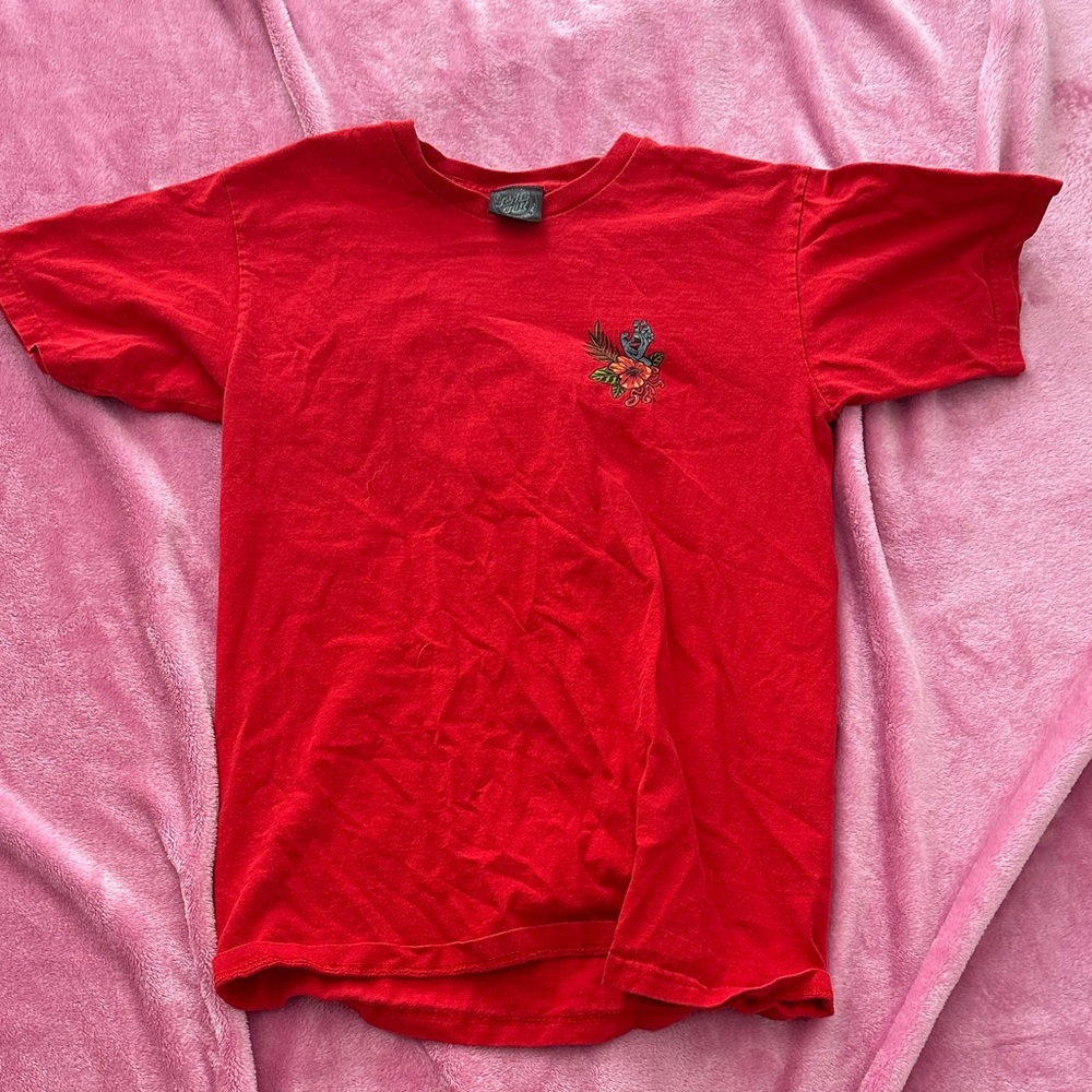 Santa Cruz Skateboards Red Short Sleeve Tee